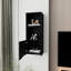 One Door Black Wall Cabinet - Complementing Living Room In Enhancing Primary Space-1555078707