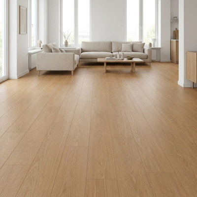 7.7" X 48" X 9.5Mm Waterproof Hybrid Flooring