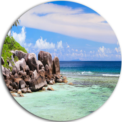 « magnifiques seychelles de la côte rocky coast »-impression