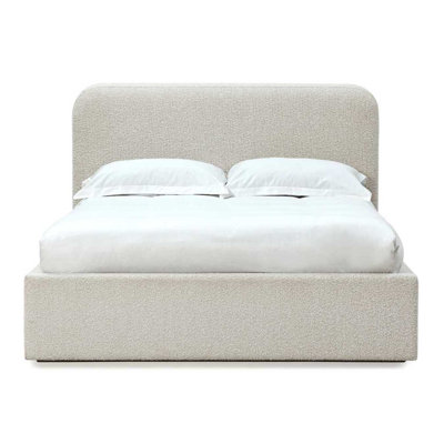 Lit plateforme tapissier Bailee