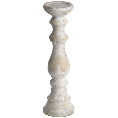 Wood Tabletop Candlestick