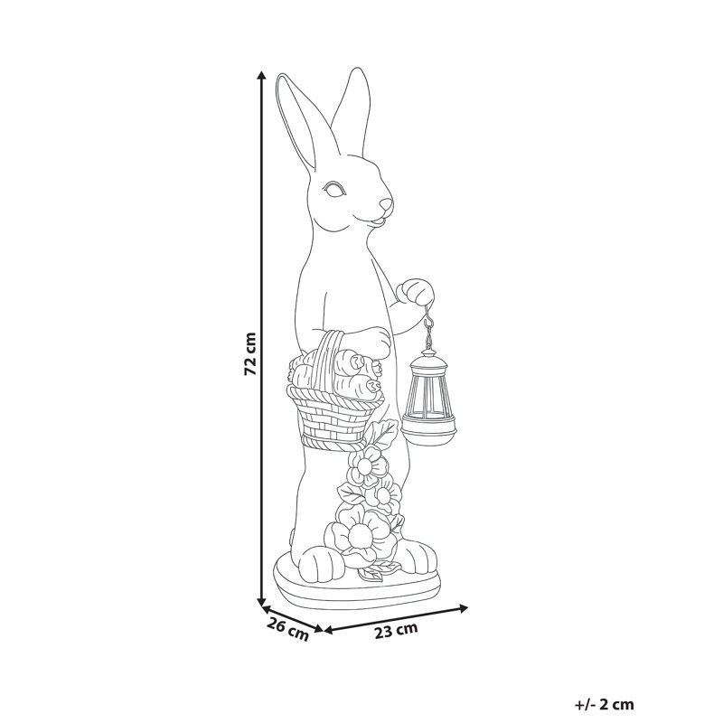 Animals UV Resistant Composite Concrete / Cement Iron Garden Statue