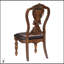 Ensemble de salle à manger 5 pièces avec rallonge et chaises d'appoint confortables au fini chêne foncé Lavish Style-1690398412