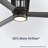 Karam 52-Inch Hugger Ceiling Fan, Matte Black with Matte Black Blades & Decorative Light Cover, Up & Down Lighting, 6CCT Selectable LED, Whisper-Silenc DC Motor, Remote Control-1156018565-1156018564