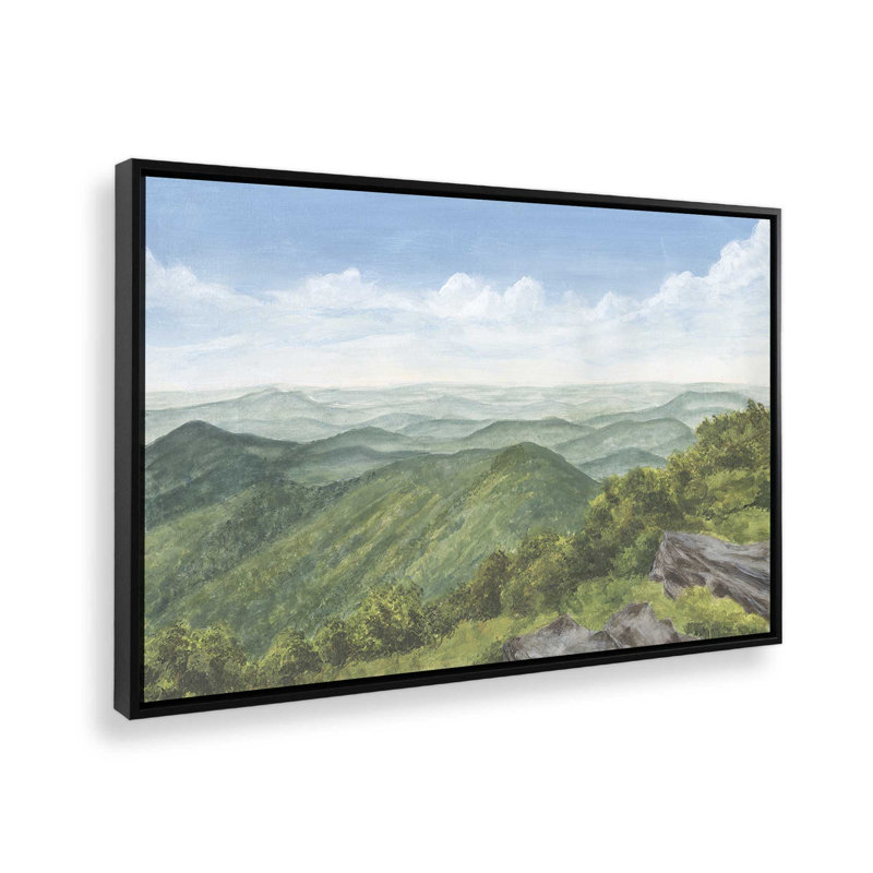 Impression sur toile Ridge Viewpoint II par Michael Willett, H 12 po x l 16 po, Noir