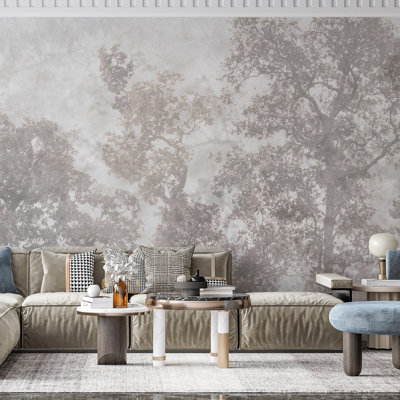 Papier peint mural Ethereal Forest Mist
