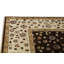 Tapis brun et ivoire de haute qualité noué à la main