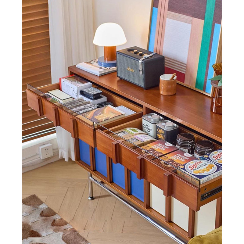 Petite vitrine couleur de style moyen-antique