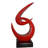 Stylish Renfrow Art Boomerang Statue – Elegant Resin Crafted Modern Home Decor, 13"L x 8"W x 23"H-1518244396