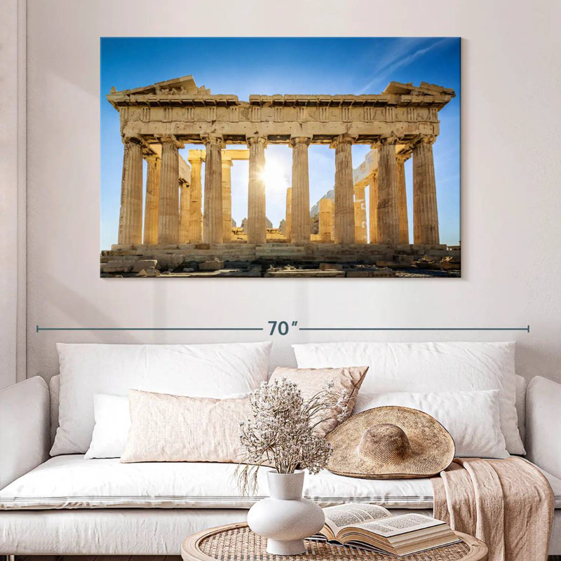 Ravi Sun Shines Through Parthenon, 34" H x 51" W