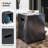 56 inch Outdoor Rectangle Fire Pit Table Propane Iron Firepit for Outside Patio with Tank Cover