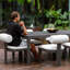 Uttermost Polanco Outdoor Aluminum Dining Table