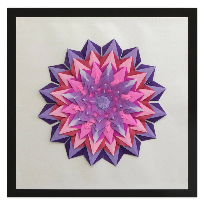 Décoration murale passionné mandala, Rose