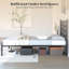 Lit plateforme avec rangement de tête de lit 11,5 po Ebern Designs-1880356644