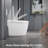 Smart Toilet Bidet Tankless, Auto Open/Close Lid, Foot Sensor, Led Digital Display, Elongated Dual Flush One-Piece Toilet