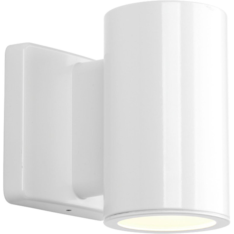 Applique murale d'extérieur à DEL intégrée Mcmeans, H 5,63 po x l 4,50 po x P 5,5 po, Blanc