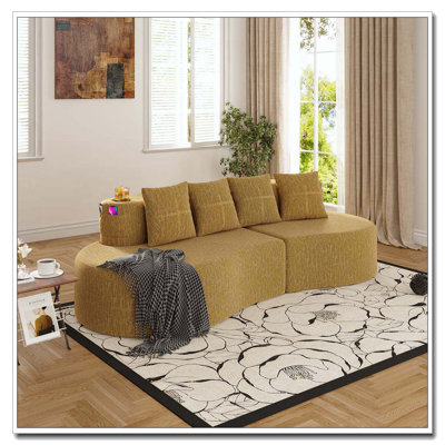 Modern  Elegant Half Moon Sofa