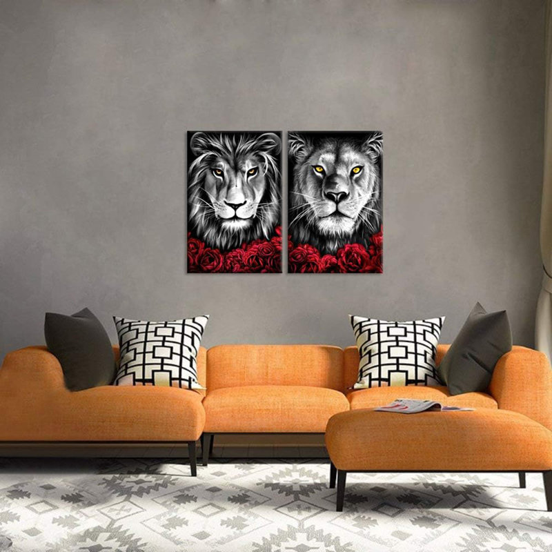 2 Piece Wrapped Canvas Wall Art