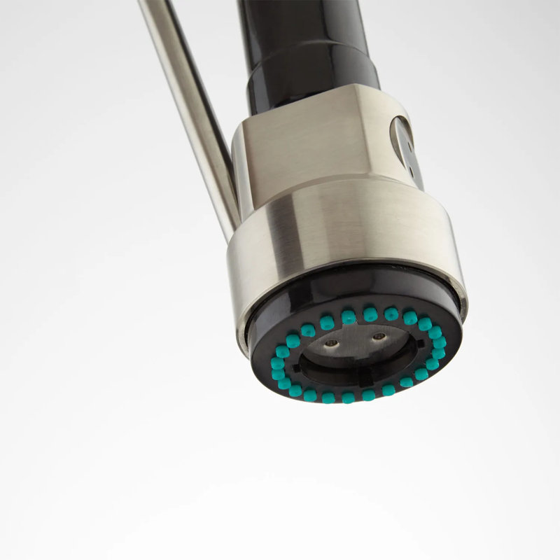 Levi Pull Down Single Handle Kitchen Faucet with Accessories, Brushed Nickel