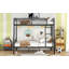 Lit double superposé au-dessus de grand lit double en métal-1108538164