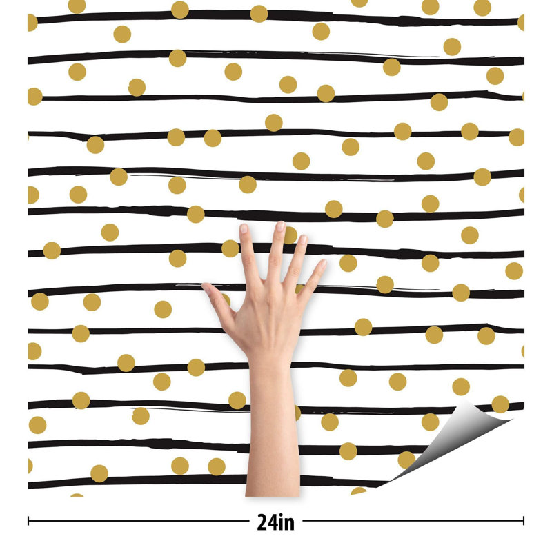 Carreau de papier peint Gurtej, L 102 po x l 24 po