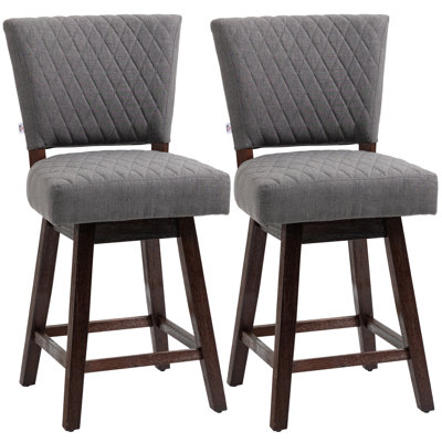 Tabouret de comptoir pivotant de 26,5 po