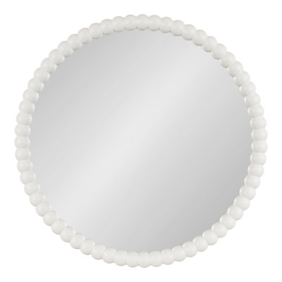 Round Beaded Bathroom Mirror
