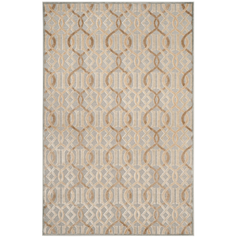 Van Wyck Paradise Viscose Geometric Rug, Rectangle 6'7" x 9'6"