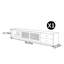 Meuble télé avec rangement de style rétro-107205336