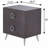 Espresso 2-Drawer Rectangular Accent Table