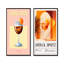 Ensemble de 2 pièces d'art orange orange Aperol Spirz On The Rocks Night Out I-822214928-822214942-822214943