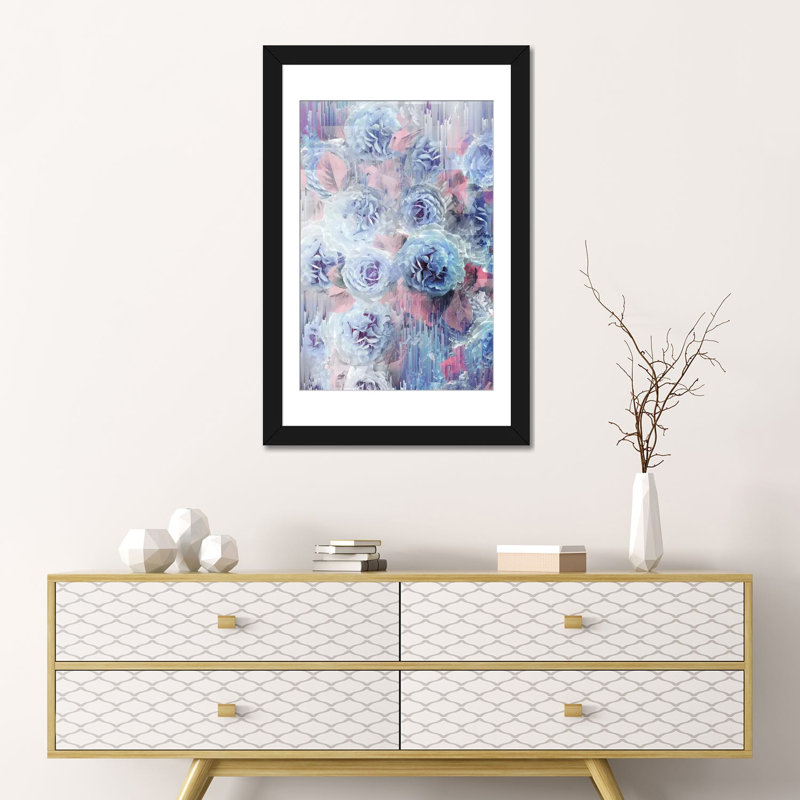 «Waiting for Spring», impression sur toile, Papier d'art encadré noir, Blanc, H 24 po x l 16 po x P 1 po