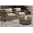 Dzheni Fully Assembled 2 Person Seating Group With Sunbrella Cushions And Round Concrete Firepit-1993477157