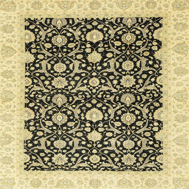Tapis abstrait moderne 3676, Carré 4 pi