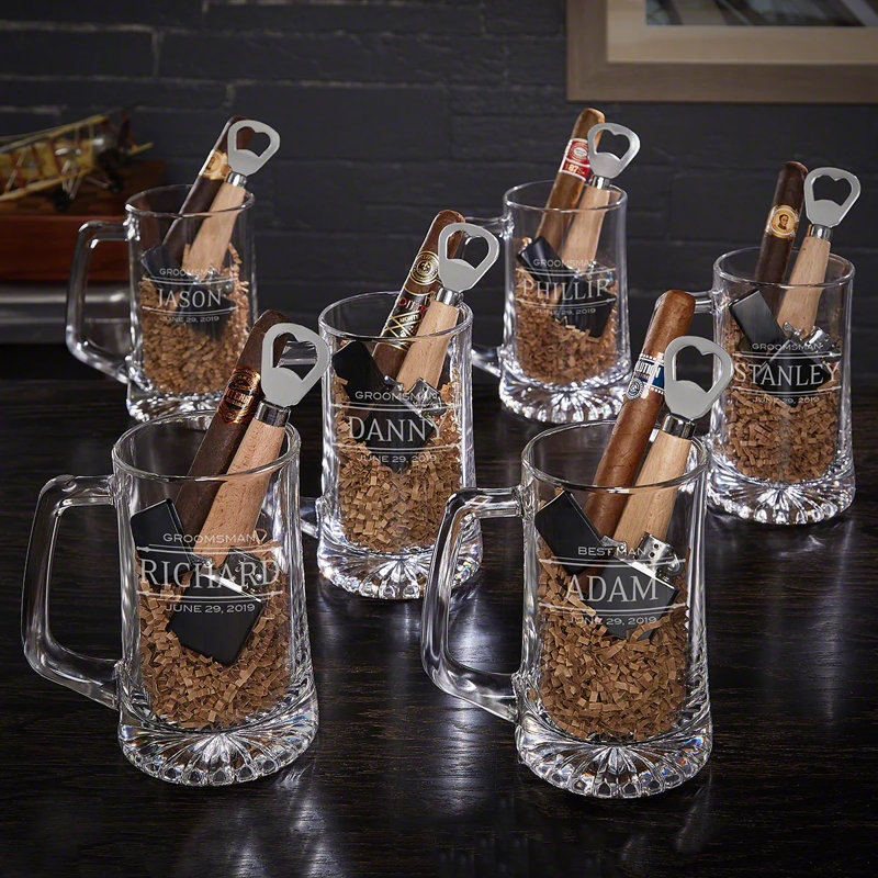 Custom 25oz. Beer Mug Set of 6, Yes