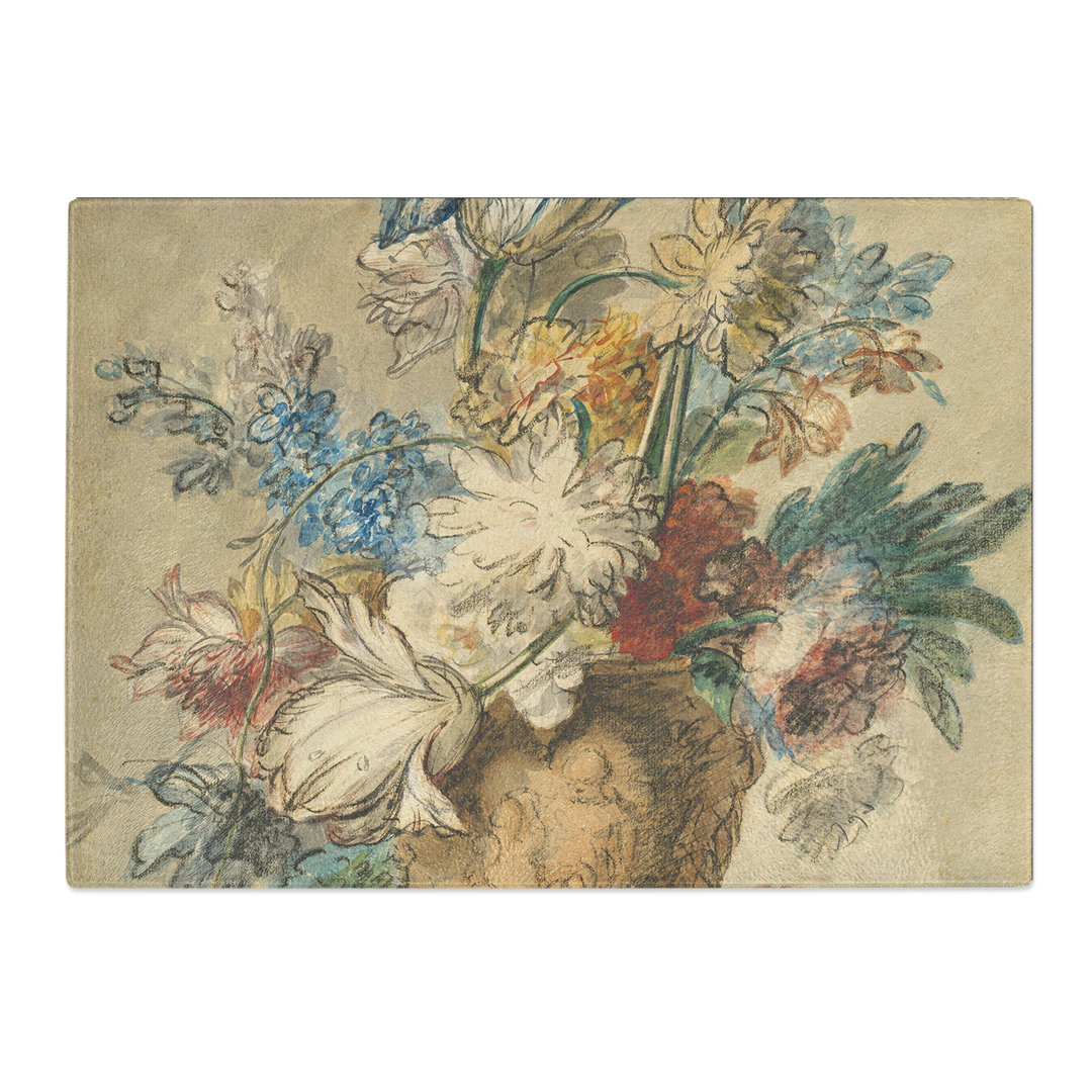 Still Life with Flowers Vol.6 by Jan Van Huysum Chopping Board