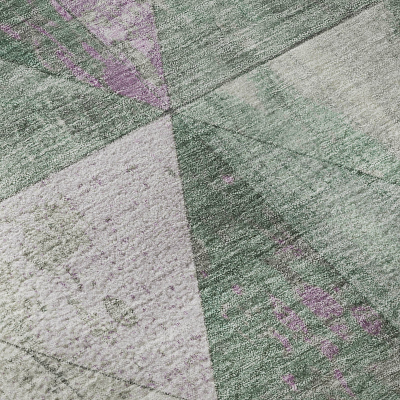 Premium Machine Washable Meidell AMF1721 Geometric Rug, Rectangle 8' x 10'