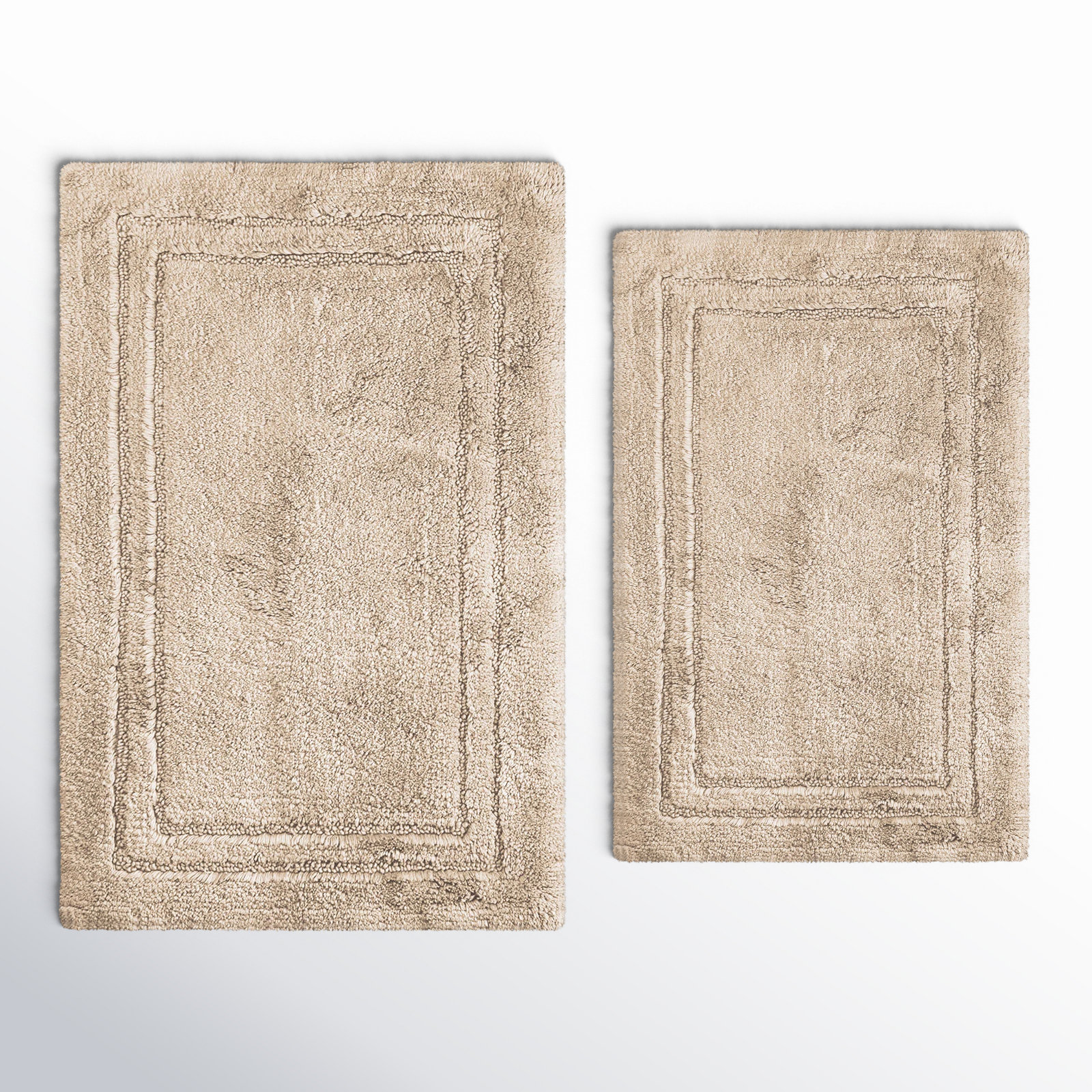 Cotton Bath Rug, Solid Stone