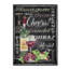 « bravos wine art 1 », art textuel sur toile tendue-31332896