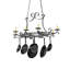 53" Long Laramie 8 Light Pot Rack