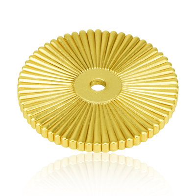 ROUND BACK PLATE SATIN GOLD FINISH
