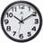 Round Plastic Wall Clock 10.75 Inches - Black