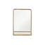 Miroir mural en métal avec tablette-1459192179