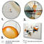 Janielle Teal Orange Line Art Conceptual Abstractions II sur toile-1552417310-1552417311