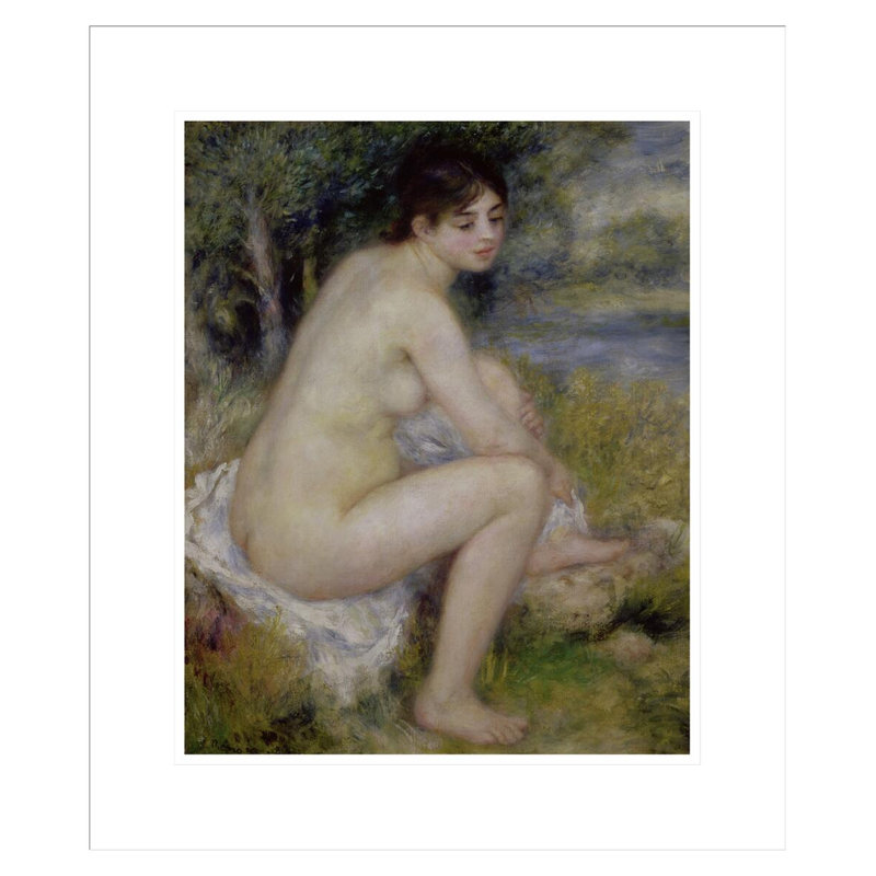 «Nude in a Landscape» par Pierre-Auguste Renoir, impression giclée encadrée, H 20,78 po x l 17,75 po
