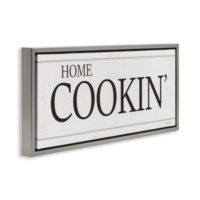 «Home Cookin», art mural encadré sur toile flottante par Susie Boyer