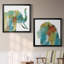 «Painterly Elephant», ensemble de 2 reproductions d'art encadrées-1707412382-1707412383-1707412378