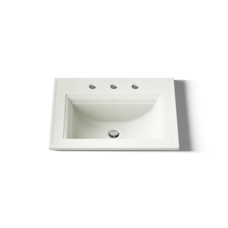 Memoirs® Stately Drop-in Bathroom Sink, Dune, 8" Centers