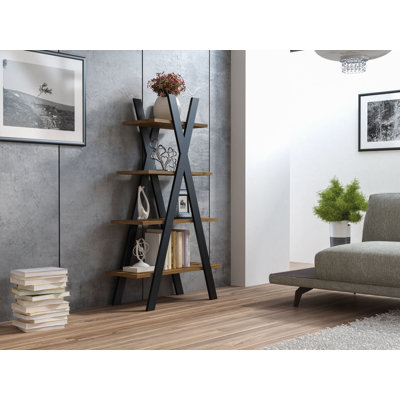 Eron 136cm H x 80cm W Corner Bookcase