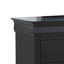 Commode élégante noire pour mobilier de chambre sophistiqué